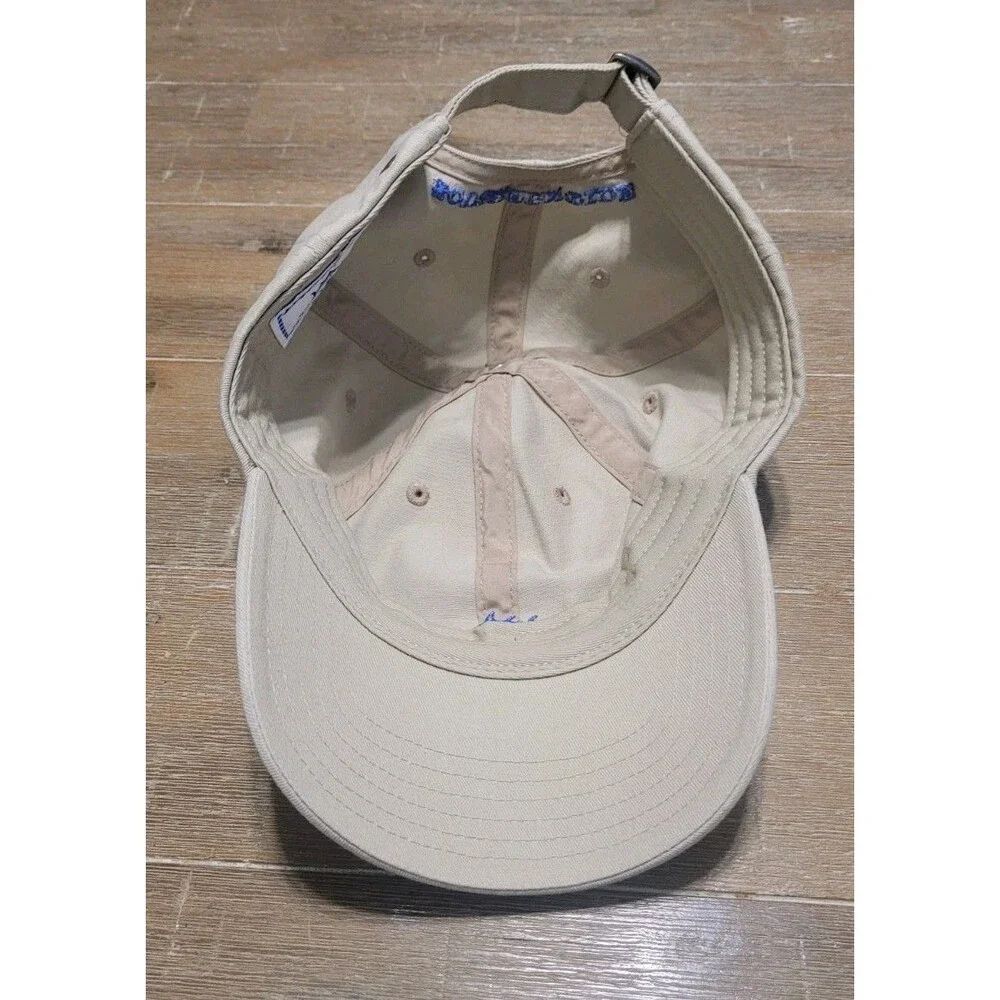 Southern Tide Hat Cap Strap Back Mens Large Beige Skipjack Fish Baseball Twill